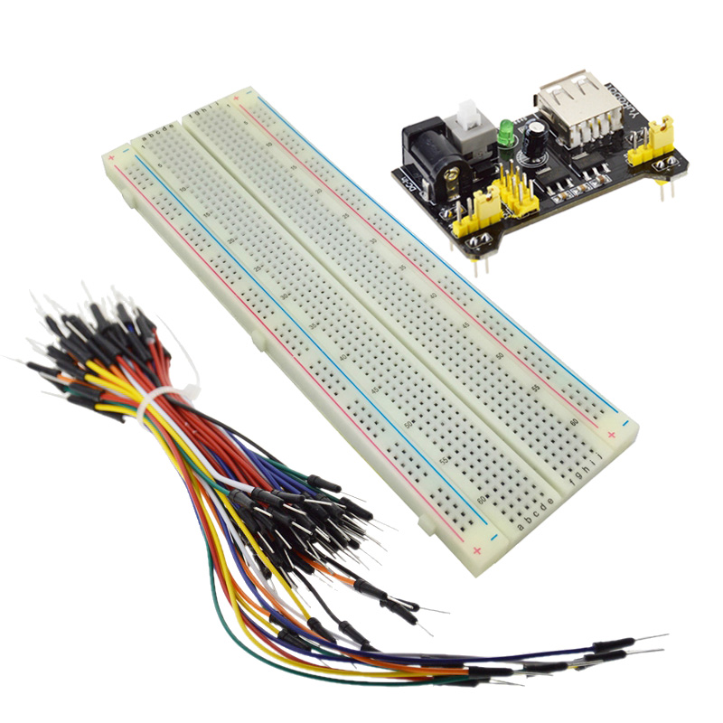 LIZAO MB-102 830 Points Breadb - Breadboard Jumper Wires Power Supply Kit ulasan dan harga
