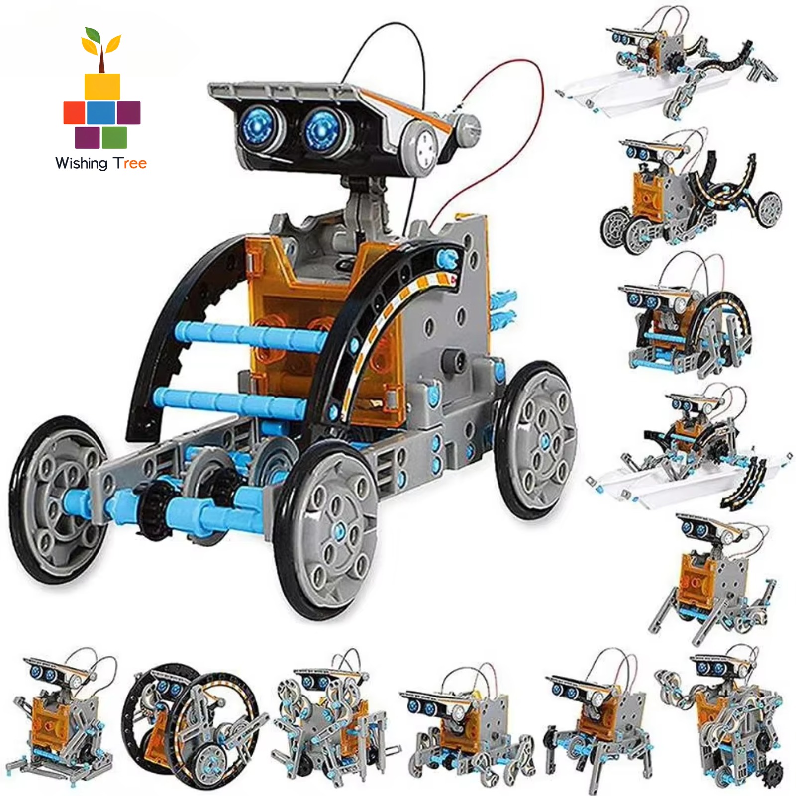 13 in 1 Solar Powered Robot Sc - Solar Powered Robot Kit 14 In 1 ulasan dan harga