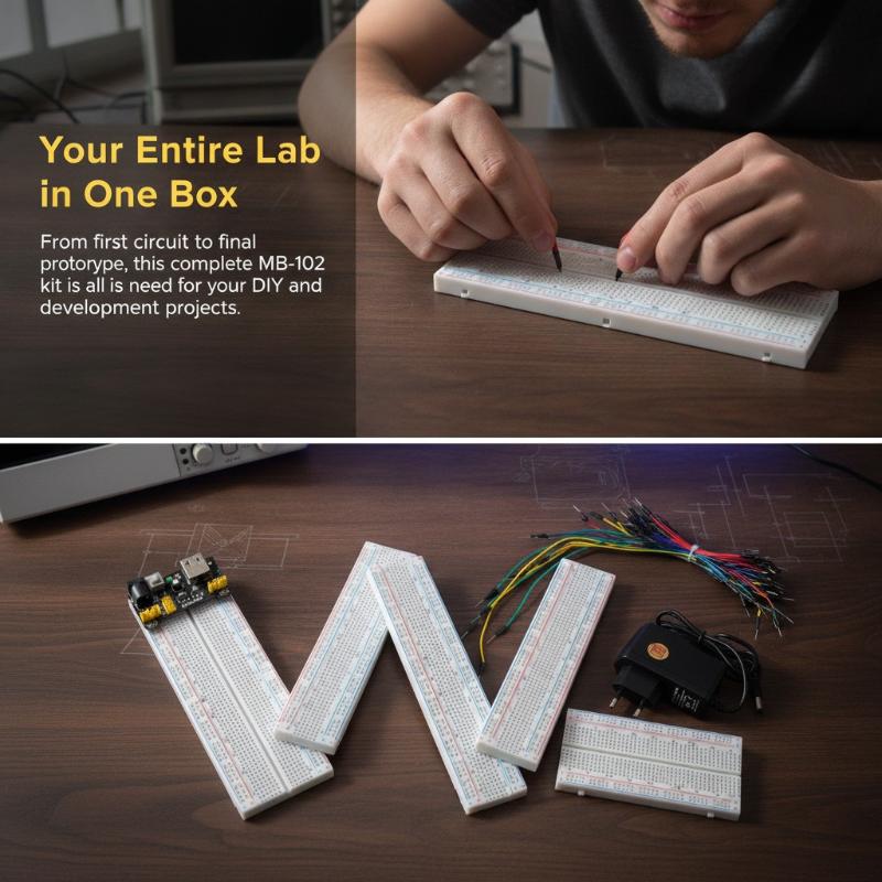 MB-102 Breadboard Kit with Jum - Breadboard Jumper Wires Power Supply Kit ulasan dan harga