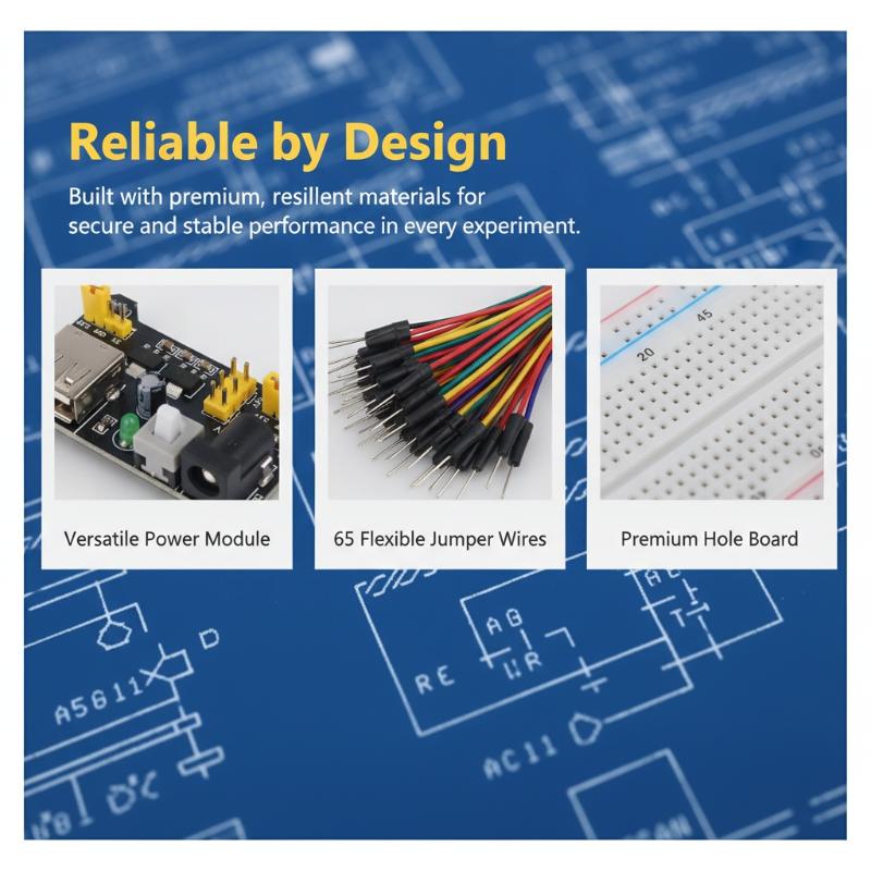 MB-102 Breadboard Kit with Jum - Breadboard Jumper Wires Power Supply Kit ulasan dan harga