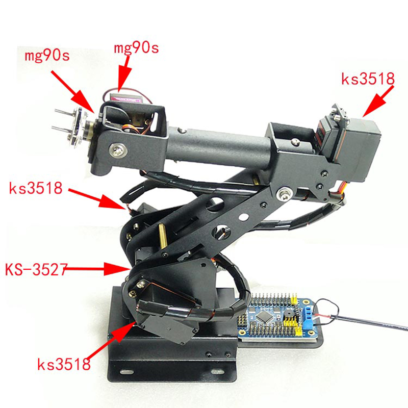 6 DOF Robot Arm ABB Industrial - Programmable Robotic Arm Kit Arduino ulasan dan harga