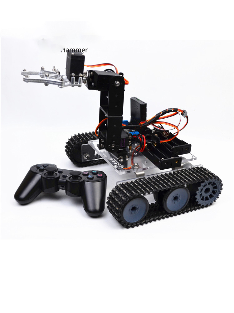 4 Dof Robotic Arm with RC Tank - Programmable Robotic Arm Kit Arduino ulasan dan harga